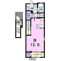 サンローレル 201 号室 ｜ 愛媛県東温市見奈良（賃貸アパート1R・2階・40.74㎡） その2