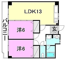 M-court湊町 402 号室 ｜ 愛媛県松山市湊町7丁目（賃貸マンション2LDK・4階・62.10㎡） その2