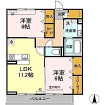 D-room IXI 369 B203 号室 ｜ 愛媛県松山市高岡町（賃貸アパート2LDK・2階・60.30㎡） その2