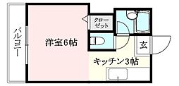 DAIKYO.BLD. 1Kの間取図画像