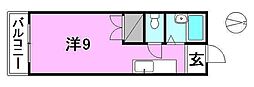 オックスフォード・サーカス木屋町 ワンルームの間取図画像