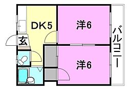 間取図画像 2DK