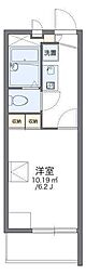 レオパレスフォーユー本町 1Kの間取図画像