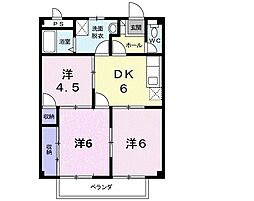 アヴェニールF 3DKの間取図画像
