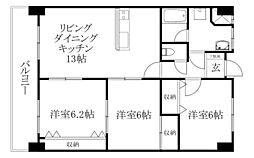 間取図画像 3LDK
