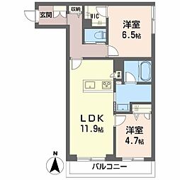 間取図画像 2LDK