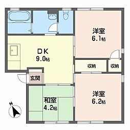 ファミール川原 3DKの間取図画像