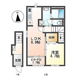 間取図画像 1LDK