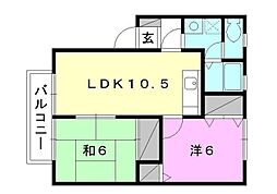 間取図画像 2LDK
