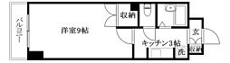アイディ・ヒルズ平井 1Kの間取図画像