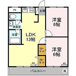 間取図画像 2LDK