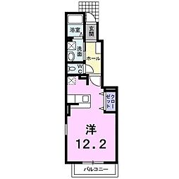 アルカディア山越 ワンルームの間取図画像