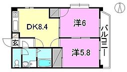 間取図画像 2DK