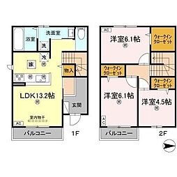 ヴィラ・アフェール 101 号室 2階3LDKの間取り