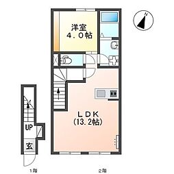 グランツ 1LDKの間取図画像