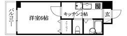 メゾン遥 1Kの間取図画像