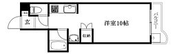 シャトルハイツ ワンルームの間取図画像