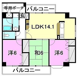 間取図画像 3LDK