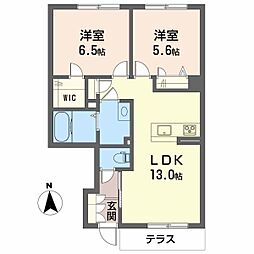 間取図画像 2LDK