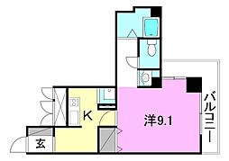 間取図画像 1K