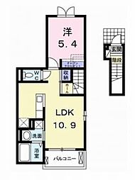 ビアンコカンドーレ 1LDKの間取図画像