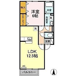 グランステージ 1LDKの間取図画像