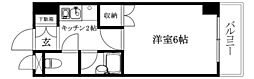 メゾンド安城寺2 1Kの間取図画像