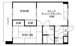 ゴトービルNo.7 2LDKの間取図画像