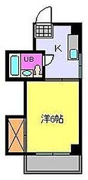 片山ビル 1Kの間取図画像