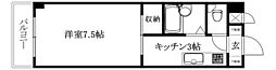 MTハイツ 1Kの間取図画像