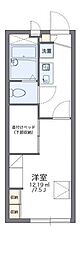 レオパレス久万ノ台 1Kの間取図画像