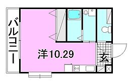Comfort25 ワンルームの間取図画像