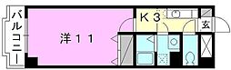 メゾン・ラ・セーヌ 1Kの間取図画像