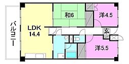 エル・エスパシオ 3LDKの間取図画像