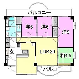MSS・1 4LDKの間取図画像