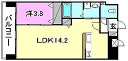 アプリール 1LDKの間取図画像