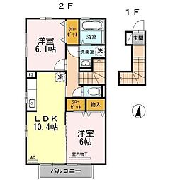 グレーシア 2LDKの間取図画像