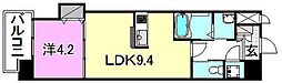 ポラリス 1LDKの間取図画像