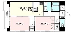 ROYALANNEX喜与町 2LDKの間取図画像