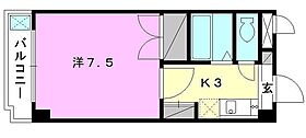 ジョイフル美沢 206 号室 ｜ 愛媛県松山市美沢1丁目（賃貸マンション1K・2階・24.22㎡） その2