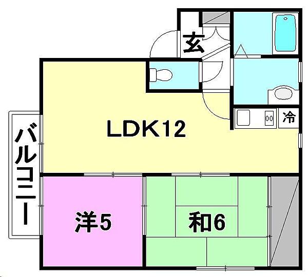 アネックスMORITA B-202 号室｜愛媛県松山市西長戸町(賃貸アパート2LDK・2階・47.70㎡)の写真 その2