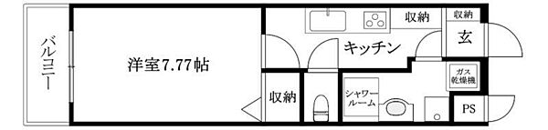 αプレミアム松末 504 号室｜愛媛県松山市松末2丁目(賃貸マンション1K・5階・26.50㎡)の写真 その2