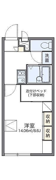 レオパレスＭｏｎｔＰｉａｎｎｅ 103 号室｜愛媛県松山市土居田町(賃貸アパート1K・1階・23.18㎡)の写真 その2