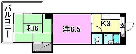 池田マンション505号室_間取り_0