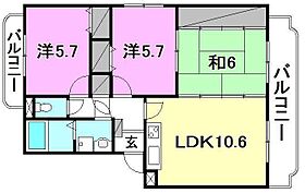 ユーミーひさえだC棟 302 号室 ｜ 愛媛県松山市西長戸町（賃貸マンション3LDK・3階・65.55㎡） その2