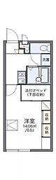 レオパレスラティーナ 1Kの間取図画像
