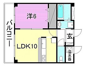 パークハイツ道後 206 号室 ｜ 愛媛県松山市道後町1丁目（賃貸マンション1LDK・2階・38.88㎡） その2