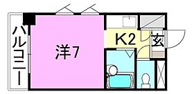 グランドハイム本町 601 号室 ｜ 愛媛県松山市本町7丁目（賃貸マンション1K・6階・19.84㎡） その2