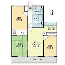 フォブール平井 303 号室 ｜ 愛媛県松山市平井町（賃貸アパート3LDK・3階・64.12㎡） その2