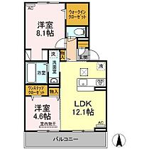 プレジデント持田 Ｂ棟 102 号室 ｜ 愛媛県松山市持田町3丁目（賃貸アパート2LDK・1階・58.07㎡） その2